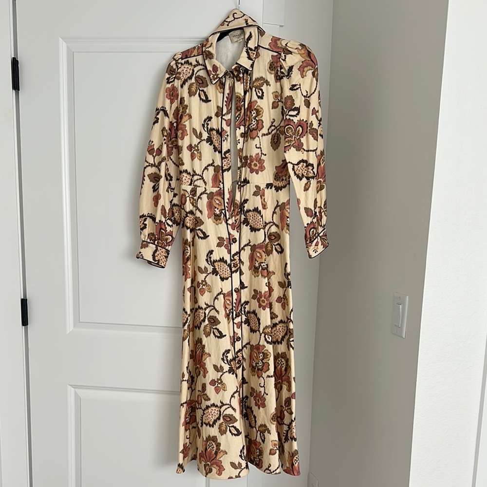 Floral Cream Maxi Dress